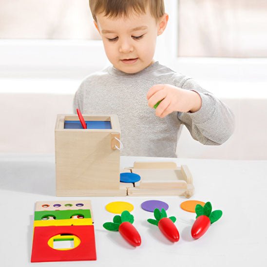 Boppi Grand Cube D'activité En Bois 5 En 1 Labyrinthe à Bill