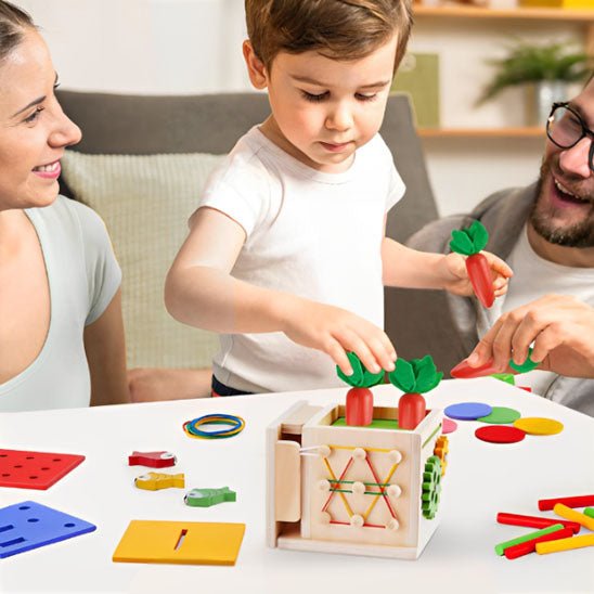 Cube d'activité en bois - Bébé s’éveille