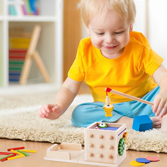 Cube d'activité en bois - Bébé s’éveille