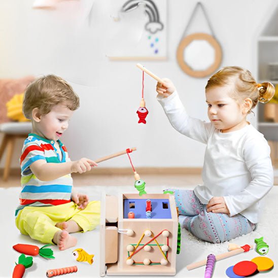Cube d'activité en bois - Bébé s’éveille