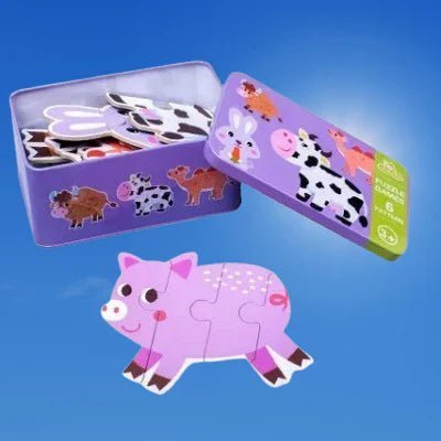 Puzzle Montessori - BabyPuzzle™ - Bétail - Bébé s’éveille